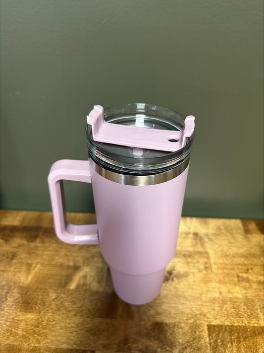 NEW Stainless Steel Water Bottle Travel Mug Iced Coffee Cup for Hot and Cold Beverages 40 OZ, Pink